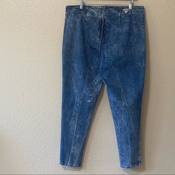 Vintage 80’s| Broadway‎ Transfer|  Acid Wash High-Rise Ankle Skinny Jeans - Picture 2 of 14
